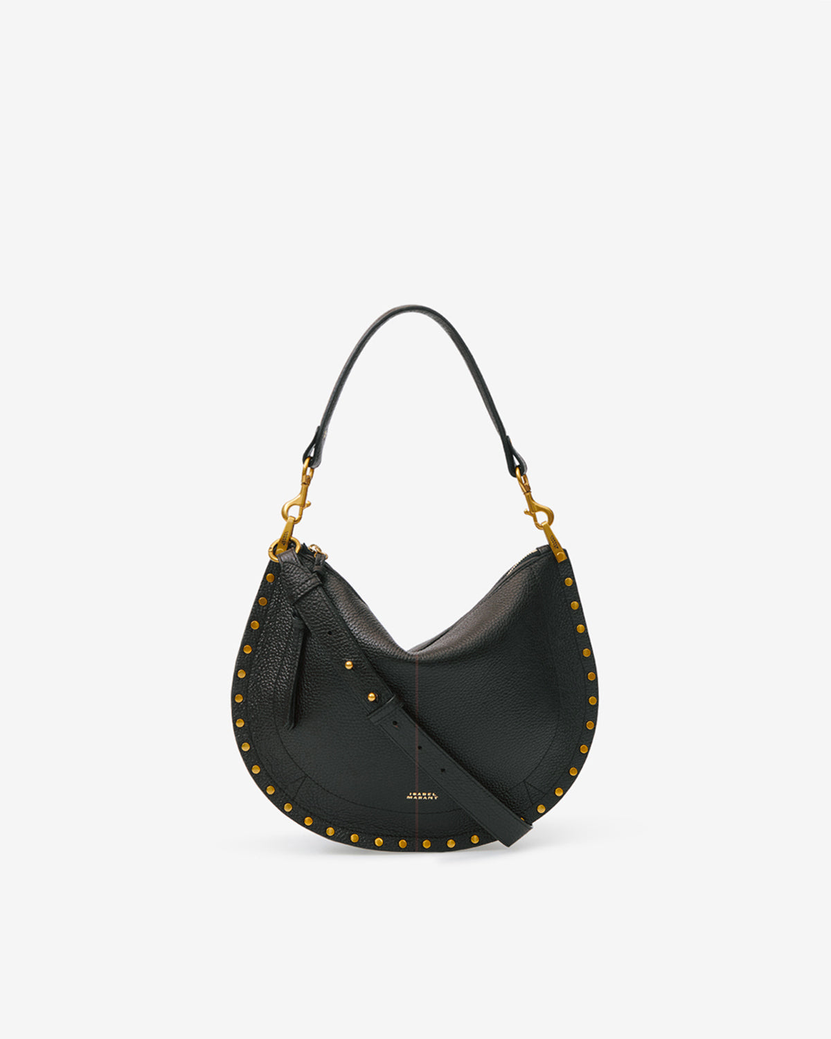Sac Oskan Soft Zip en cuir grainé — Noir, vue 2 ; référence BF0066FAC3C22M01BK