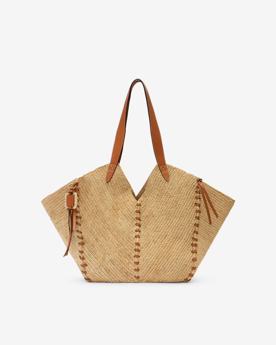 Sac Tampa Tote — Naturel et cognac, vue 2 ; référence PP0413FAC1X07MNLCG