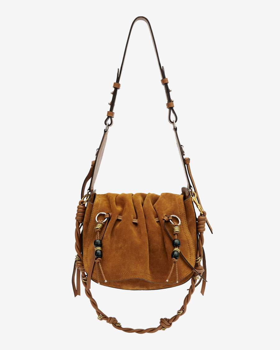 Sac Bolton en cuir velours — Cognac, vue 2 ; référence PP0406FAD1C29M50CO