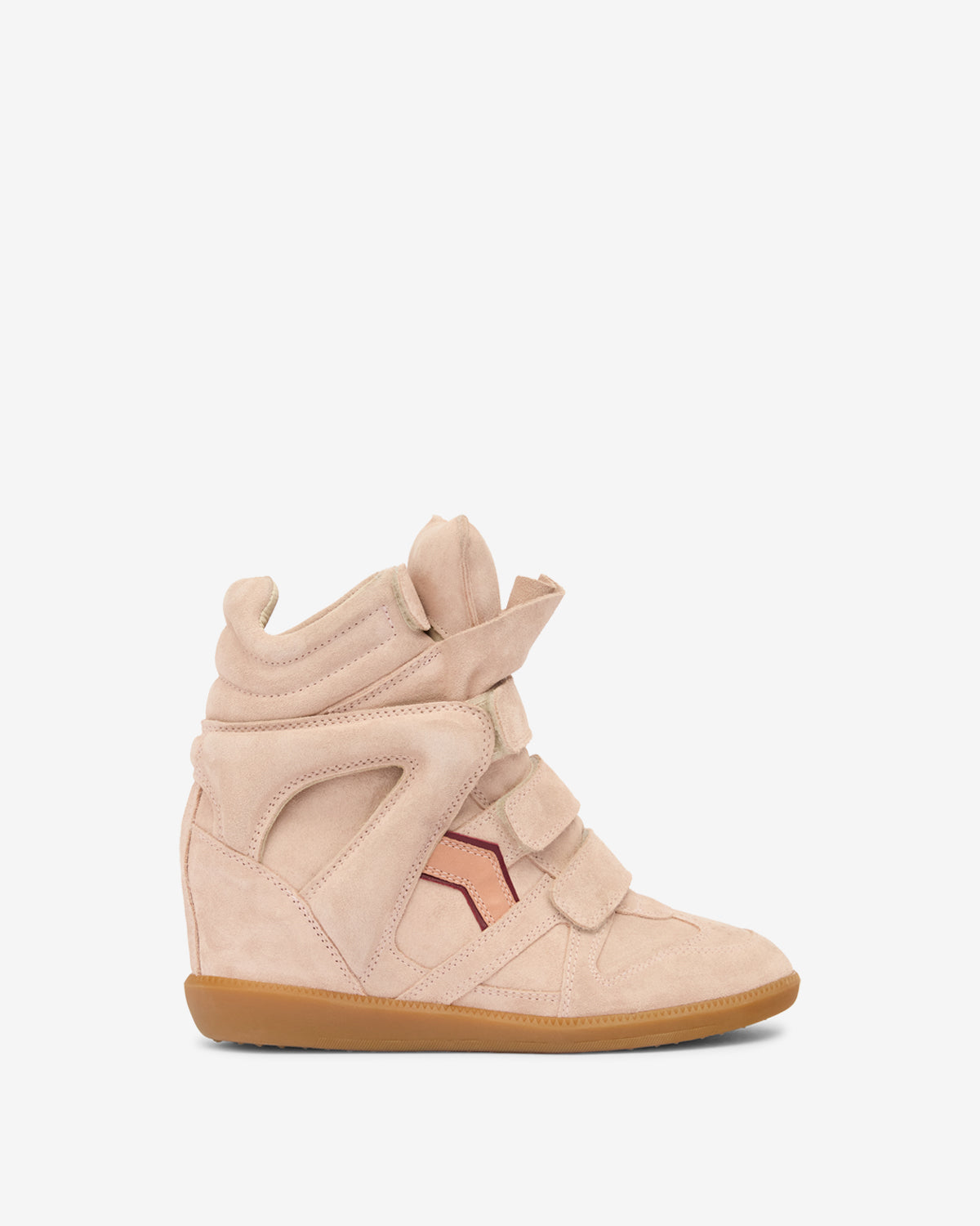 Baskets Bekett — Rose pâle-pêche, vue 1 ; référence BK0010FAB1E09SPIPH