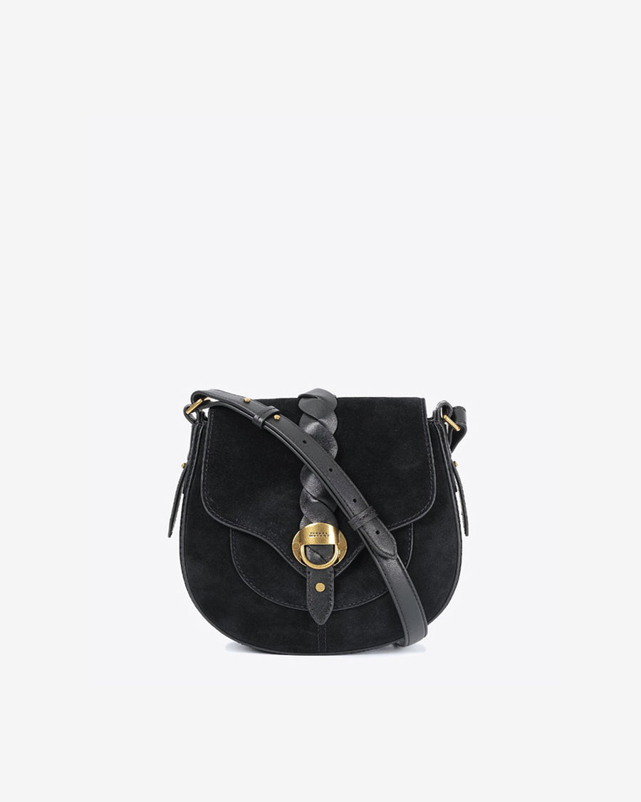 Sac Altay Small en cuir velours — Noir, vue 1 ; référence BF0099FAC2C21M01BK