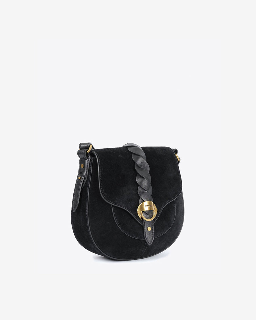 Sac Altay Small en cuir velours — Noir, vue 2 ; référence BF0099FAC2C21M01BK