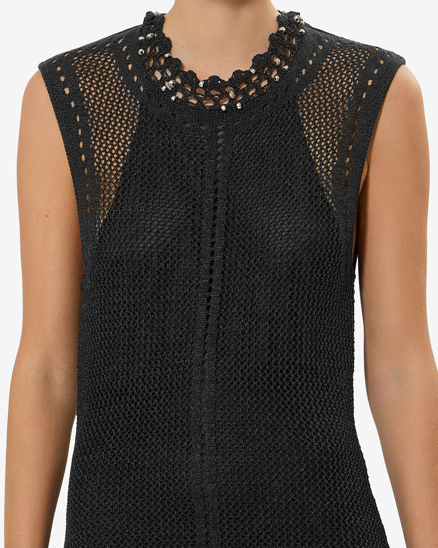 Robe Metaya — Noir, vue 2 ; référence RO1134FAD2L13I01BK
