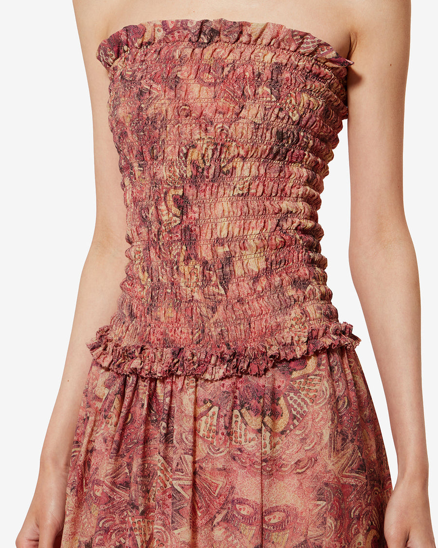 Robe Cleane en soie — Rose, vue 2 ; référence RO1117FAD2J20I40PK
