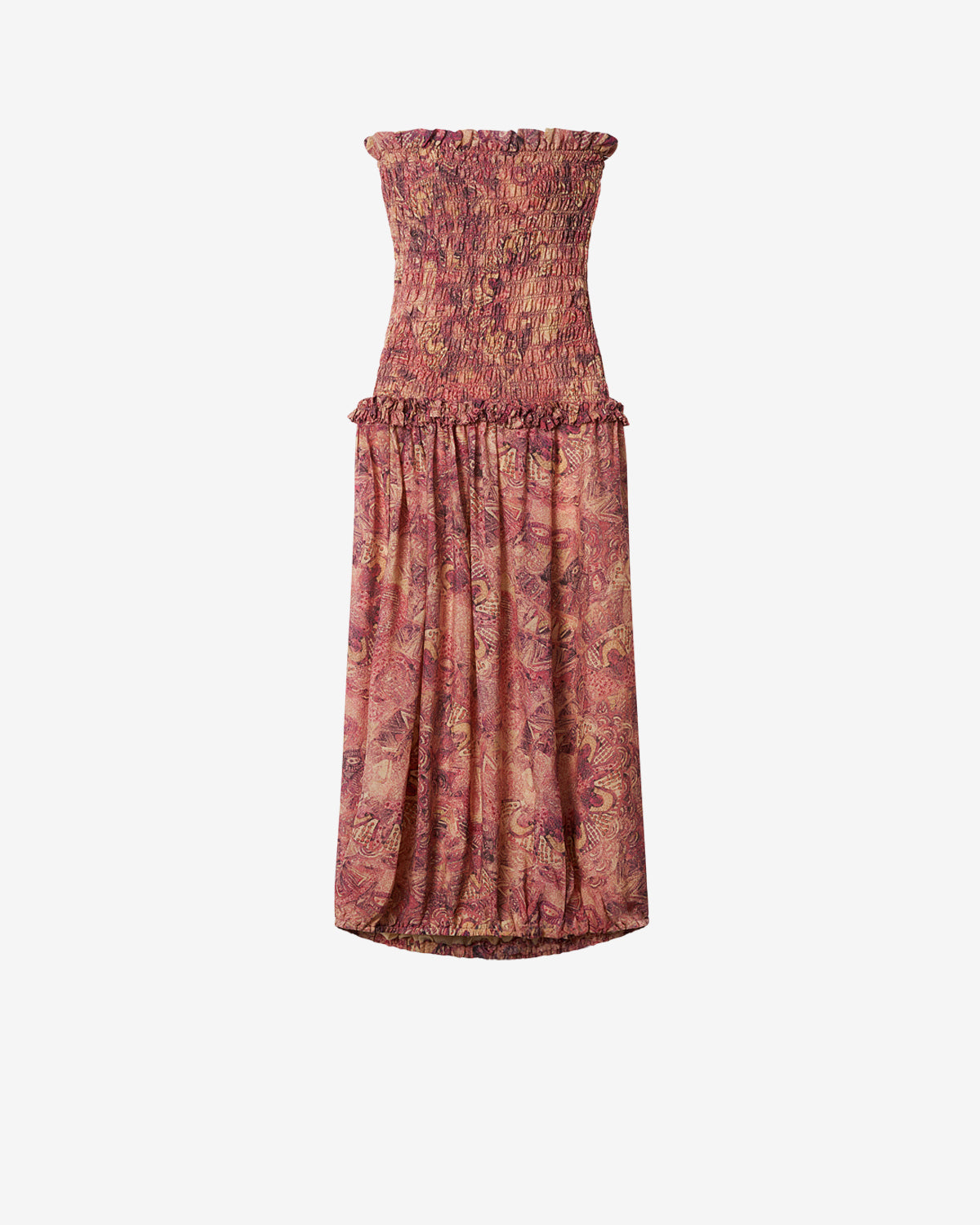 Robe Cleane en soie — Rose, vue 3 ; référence RO1117FAD2J20I40PK