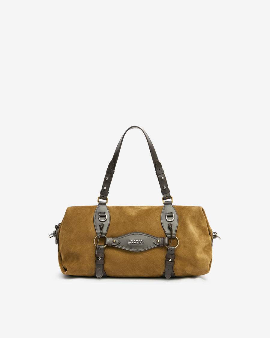 Sac Tilpa en cuir velours — Taupe, vue 2 ; référence PP0507FAD2C28M50TA