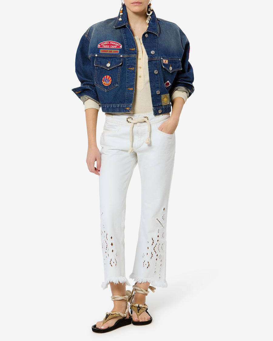 Veste Demia en denim — Bleu, vue 2 ; référence VE0743FAD2H06I30FB