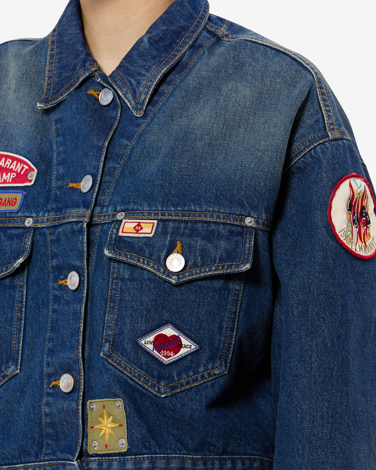 Veste Demia en denim — Bleu, vue 3 ; référence VE0743FAD2H06I30FB