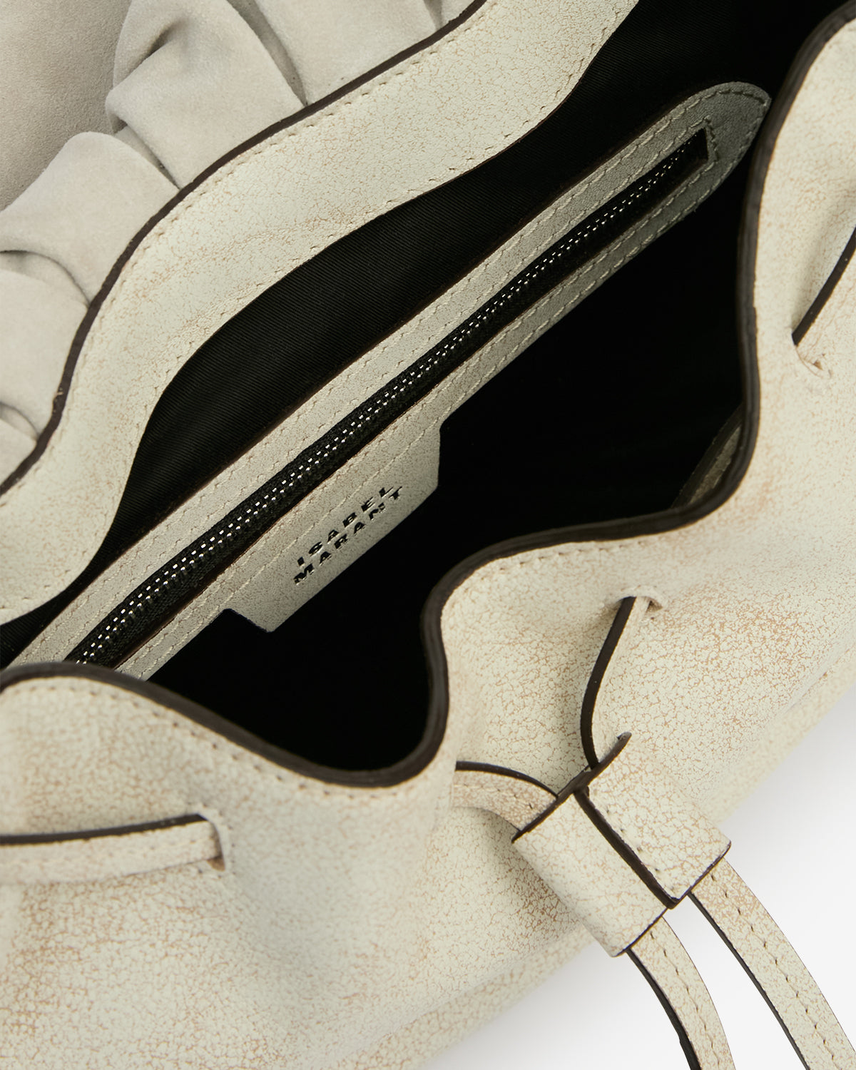 Sac Bolton en cuir suédé — Beige, vue 1 ; référence PP0406FAD2C12M20CK