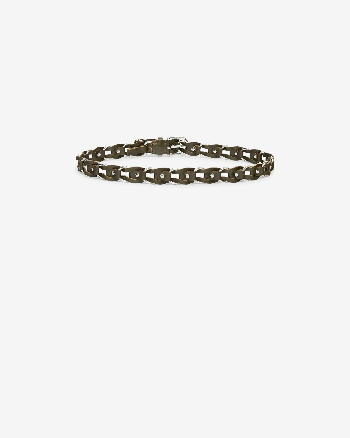 Ceinture Bali En Cuir — Foncé kaki, vue 2 ; référence CE266CFAB4B04A67DK