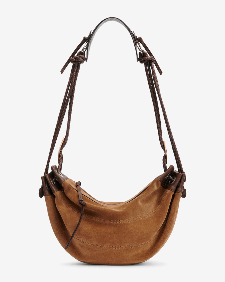 Sac Maia Medium en cuir velours — Taupe, vue 2 ; référence PP0501FAD2C09M50TA