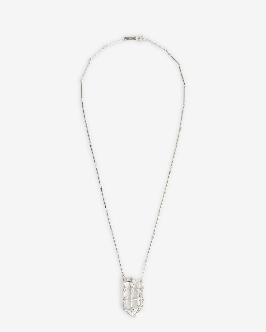 Sautoir Rock Crystal — Argenté, vue 1 ; référence SA0021FAD2B03BTRSI