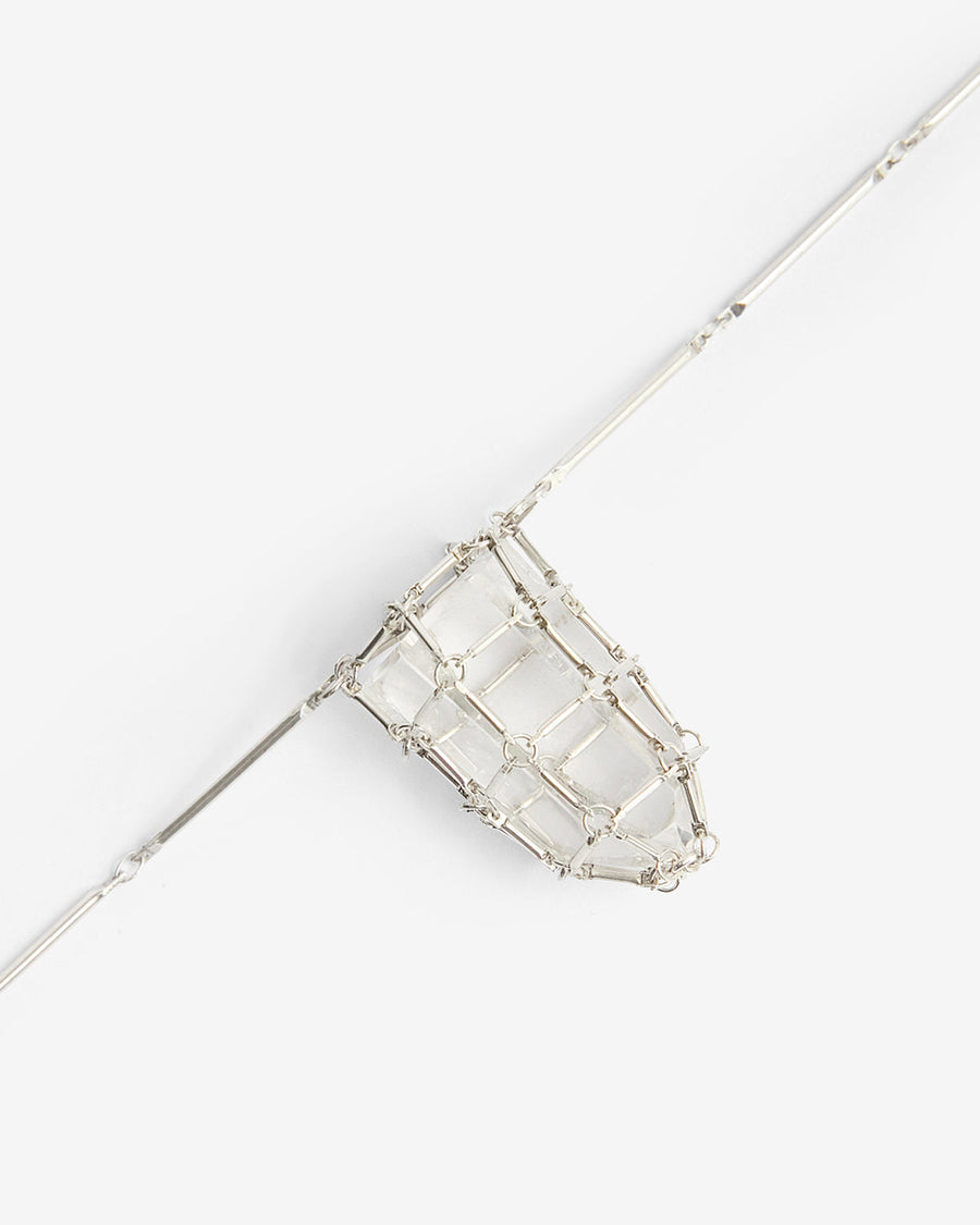 Sautoir Rock Crystal — Argenté, vue 2 ; référence SA0021FAD2B03BTRSI