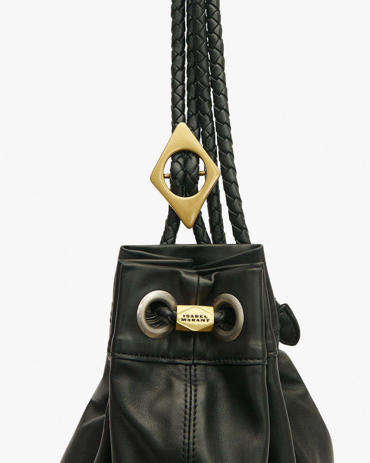 Sac Maia Medium en cuir — Noir, vue 1 ; référence PP0501FAD2C24M01BK