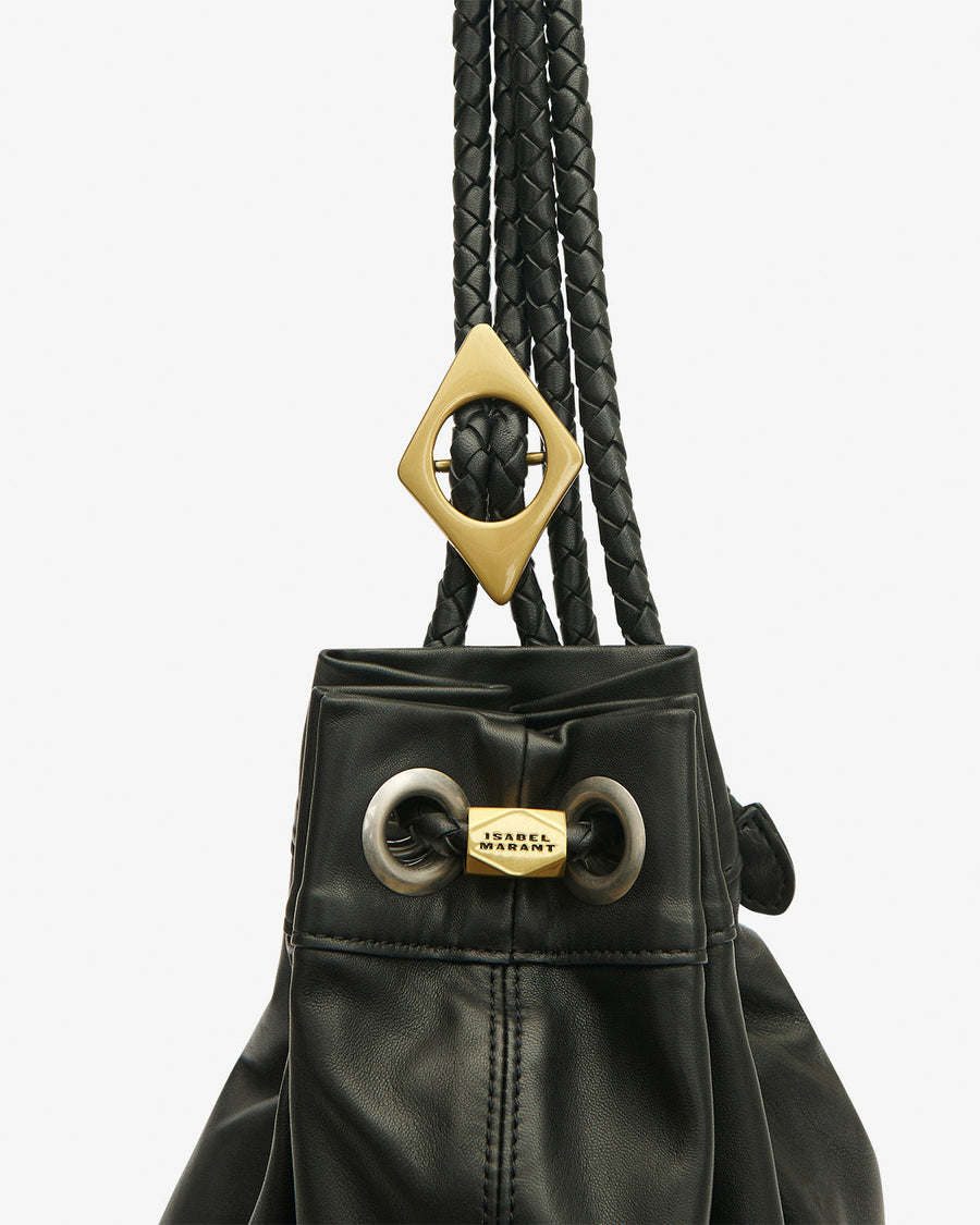 Sac Maia Medium en cuir — Noir, vue 1 ; référence PP0501FAD2C24M01BK