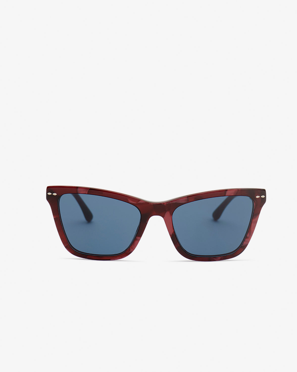 Lunettes de soleil Cat Eye Leyna — Marbré rouge-bleu, vue 1 ; référence IM0255SC4L03LJR9KU