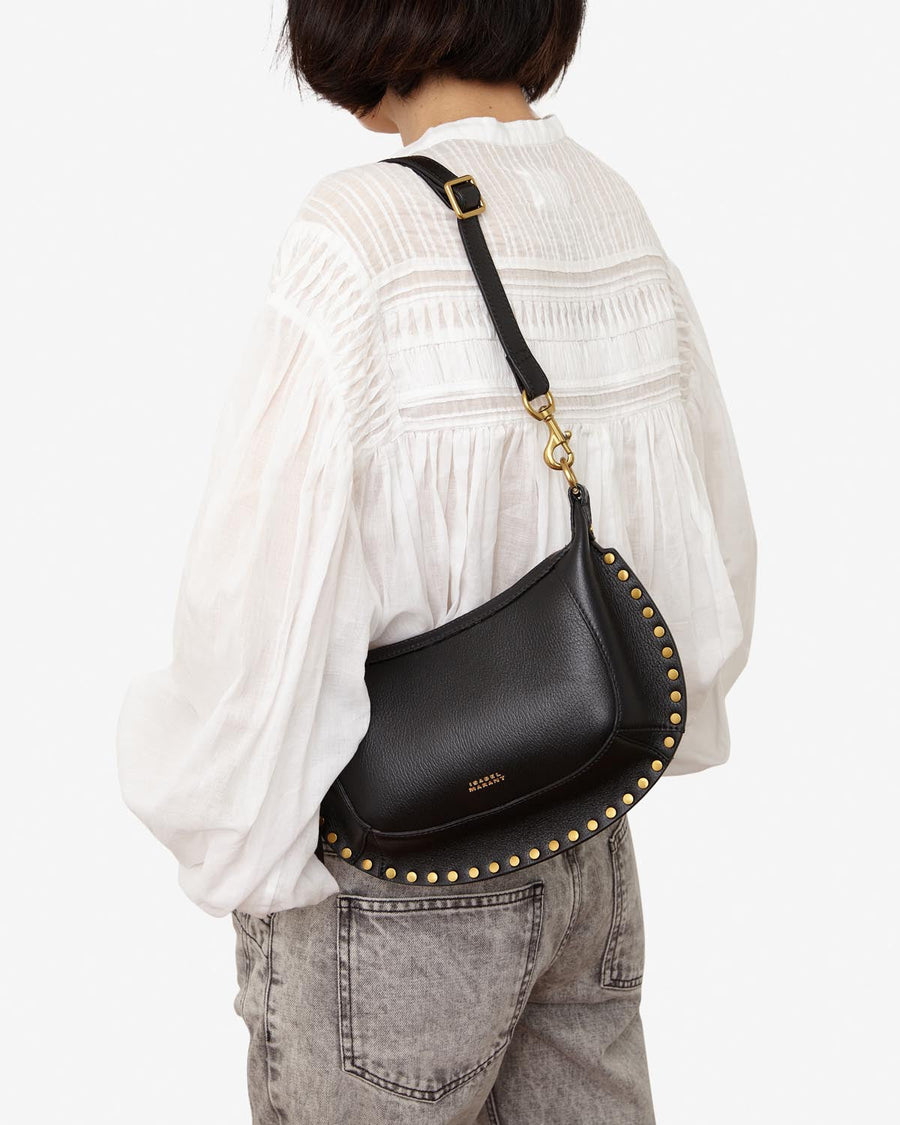 Sac Oskan Moon en cuir grainé — Noir, vue 1 ; référence PP0003FAD1C04M01BK