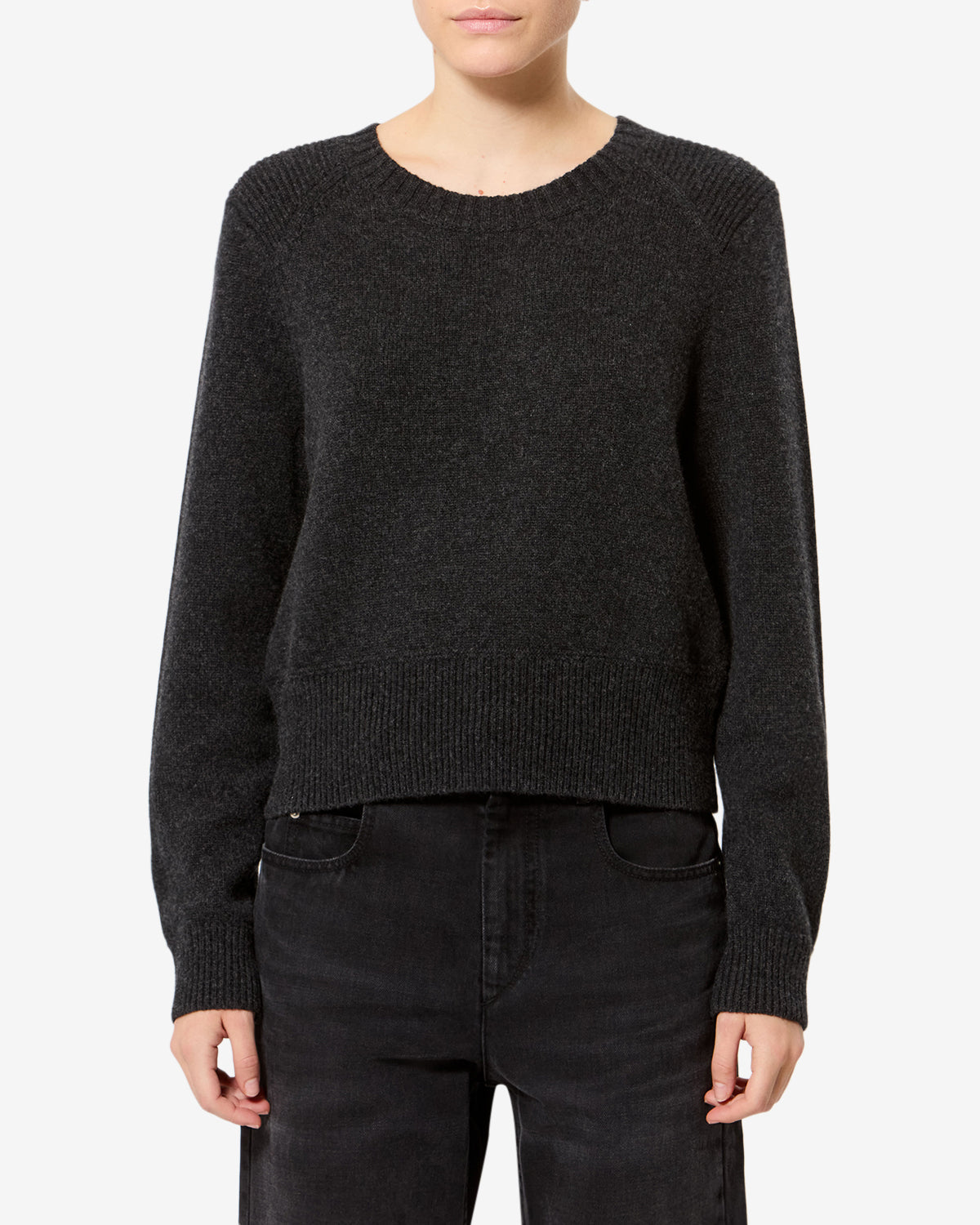 Pull Cornelia en laine — Gris foncé, vue 1 ; référence PU0844FBB1L07I02DG