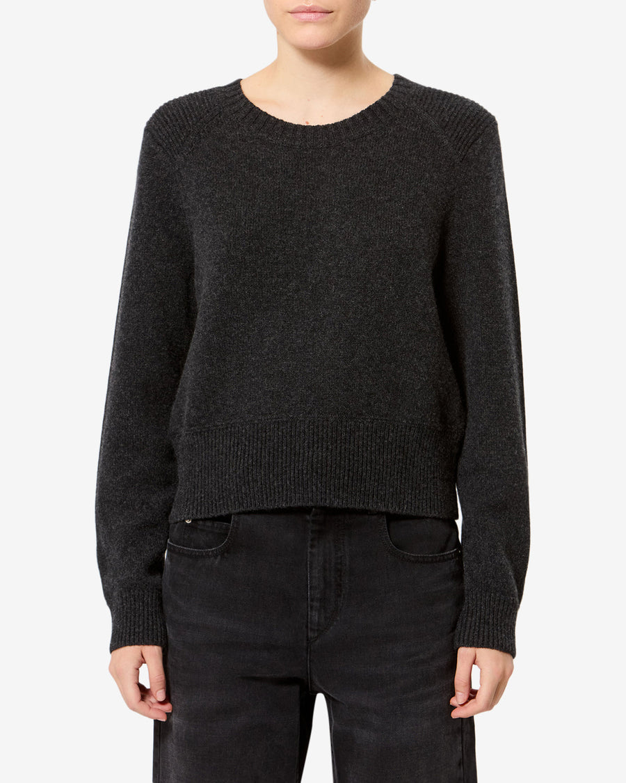 Pull Cornelia en laine — Gris foncé, vue 1 ; référence PU0844FBB1L07I02DG