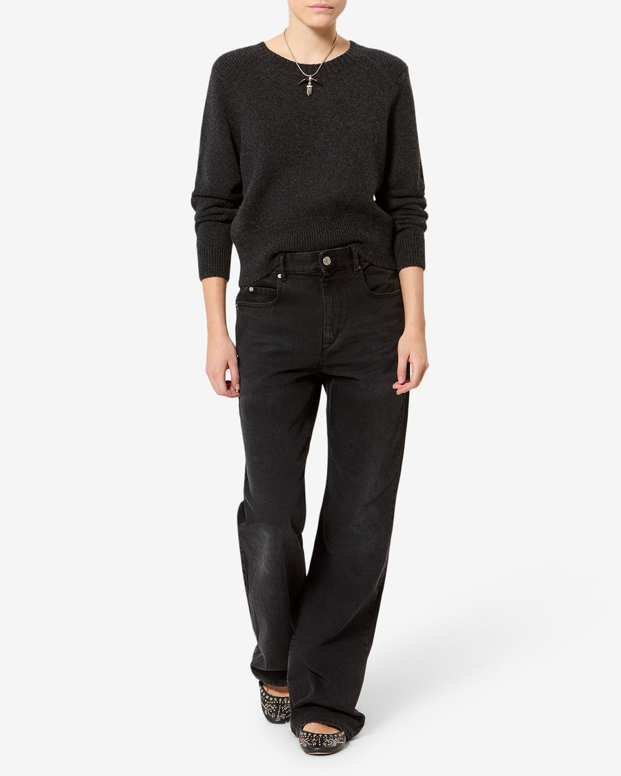Pull Cornelia en laine — Gris foncé, vue 2 ; référence PU0844FBB1L07I02DG