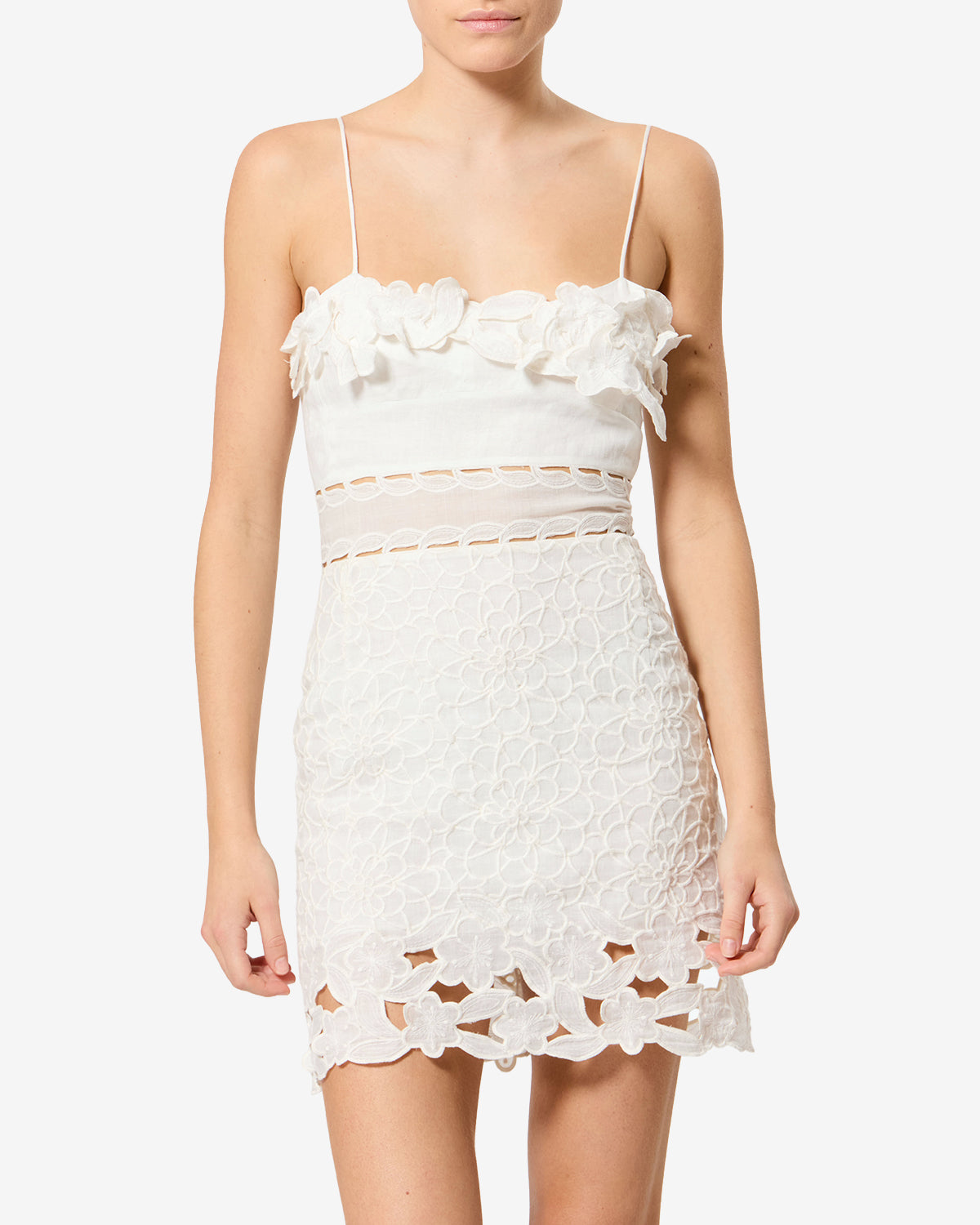 Robe Reola — Blanc, vue 1 ; référence RO1172FAD3J12I20WH