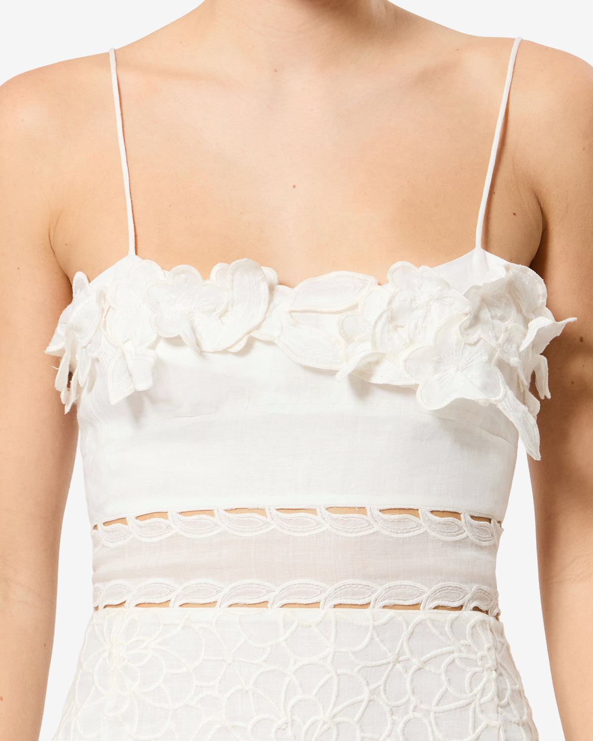 Robe Reola — Blanc, vue 3 ; référence RO1172FAD3J12I20WH