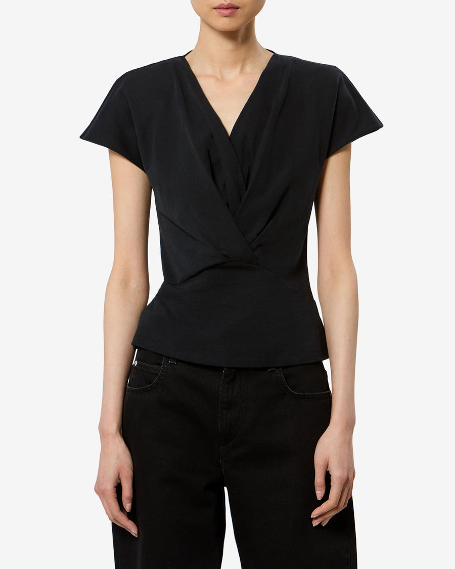 T-shirt Nadrine — Noir, vue 1 ; référence TS0341FAA1N41I01BK