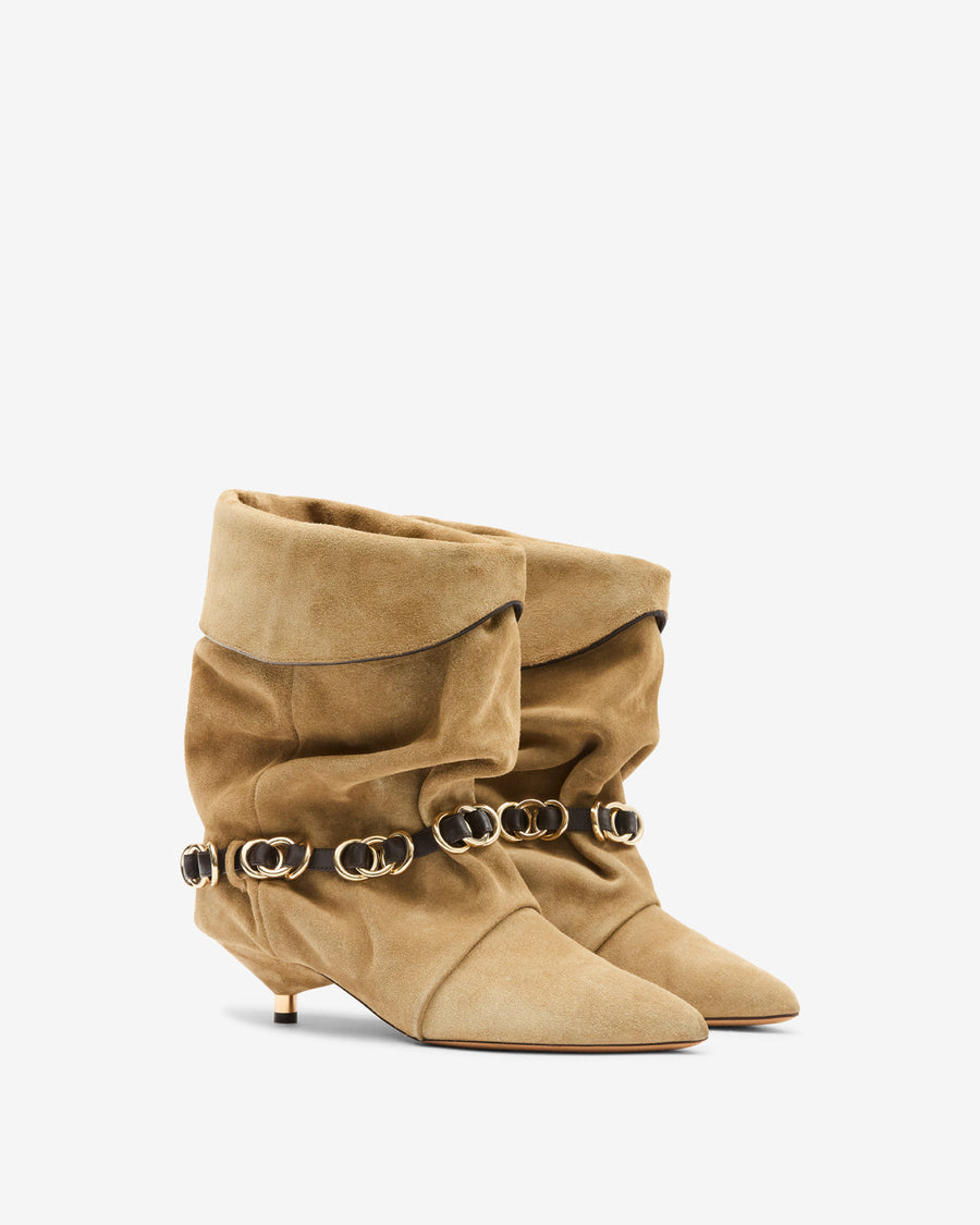 Bottines Edrik Rings — Taupe, vue 2 ; référence BO0285FAD3A04S50TA