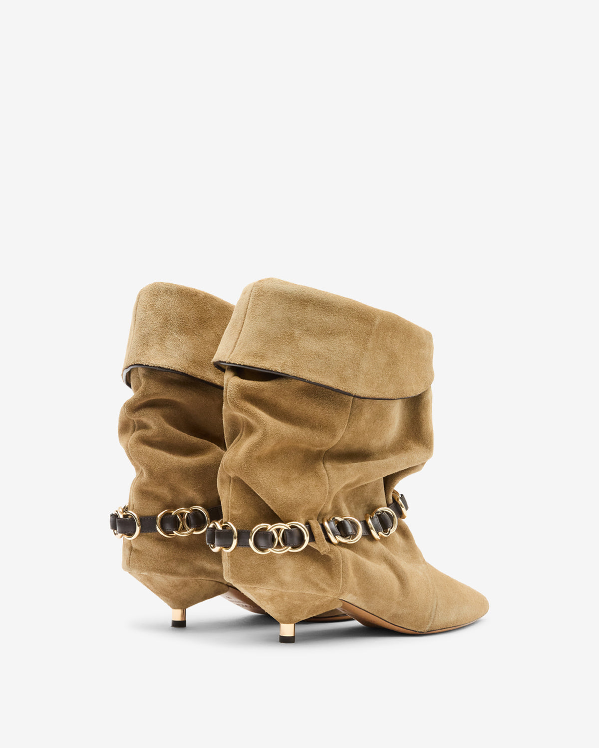 Bottines Edrik Rings — Taupe, vue 3 ; référence BO0285FAD3A04S50TA