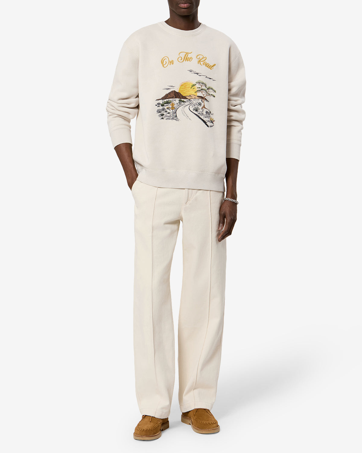 Sweatshirt Mikoy — Écru, vue 2 ; référence SW0029HAD3M06H23EC