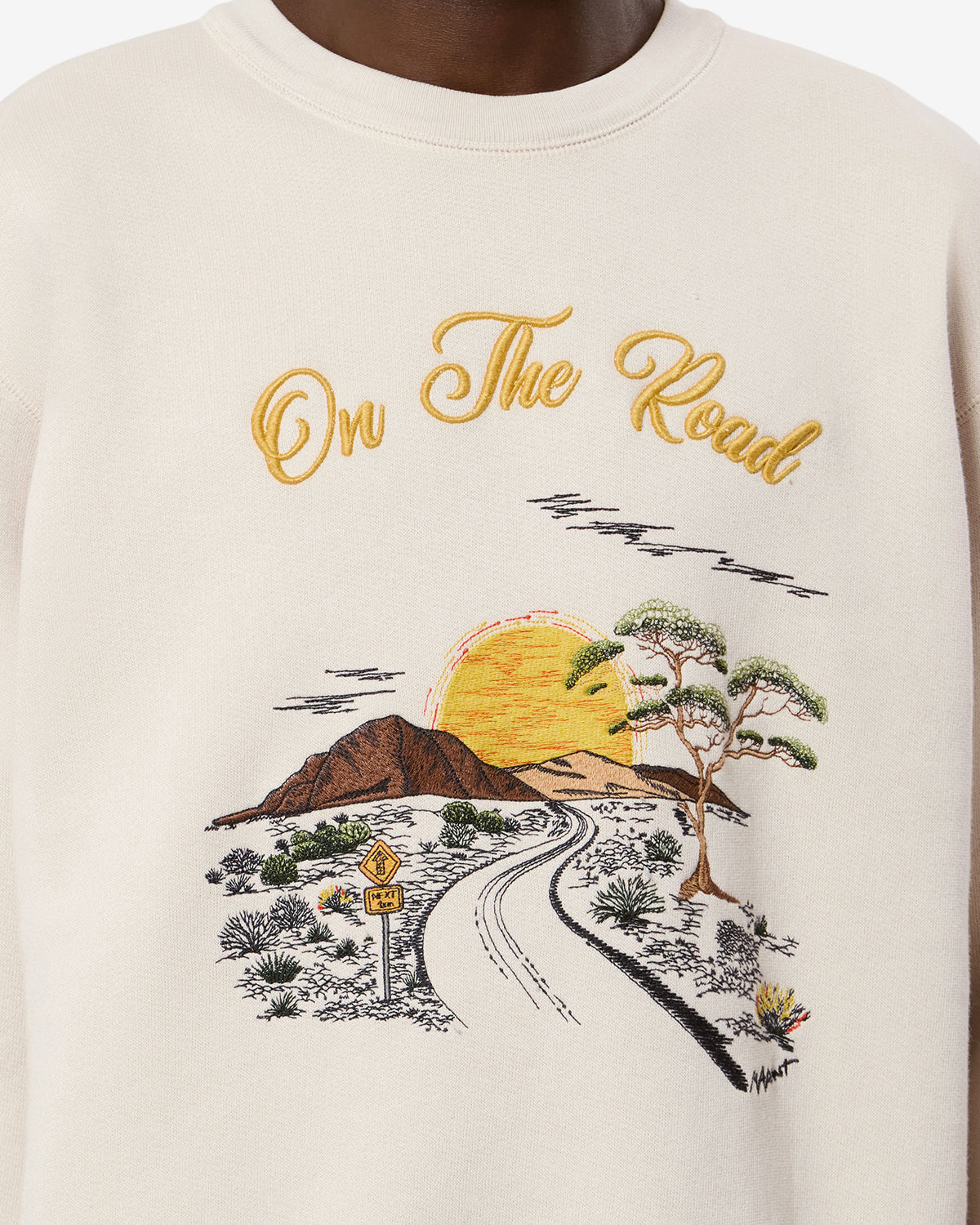 Sweatshirt Mikoy — Écru, vue 3 ; référence SW0029HAD3M06H23EC