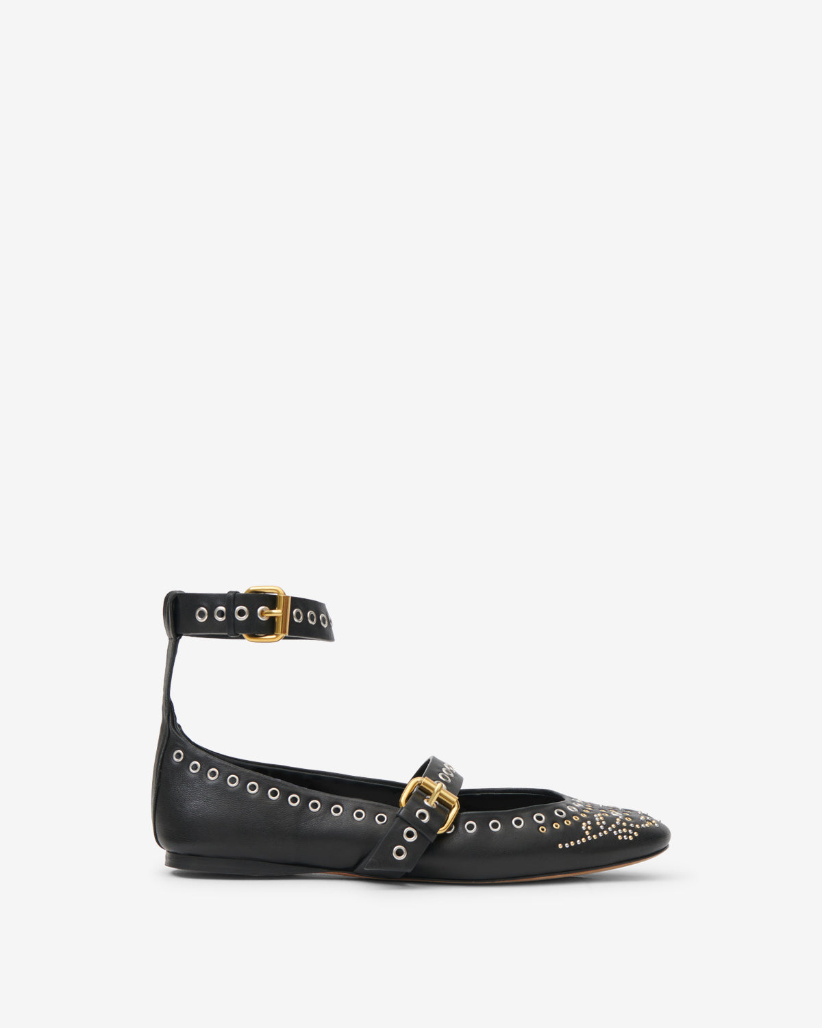 Ballerines Ylza — Noir, vue 1 ; référence BN0037FAD3A25S01BK