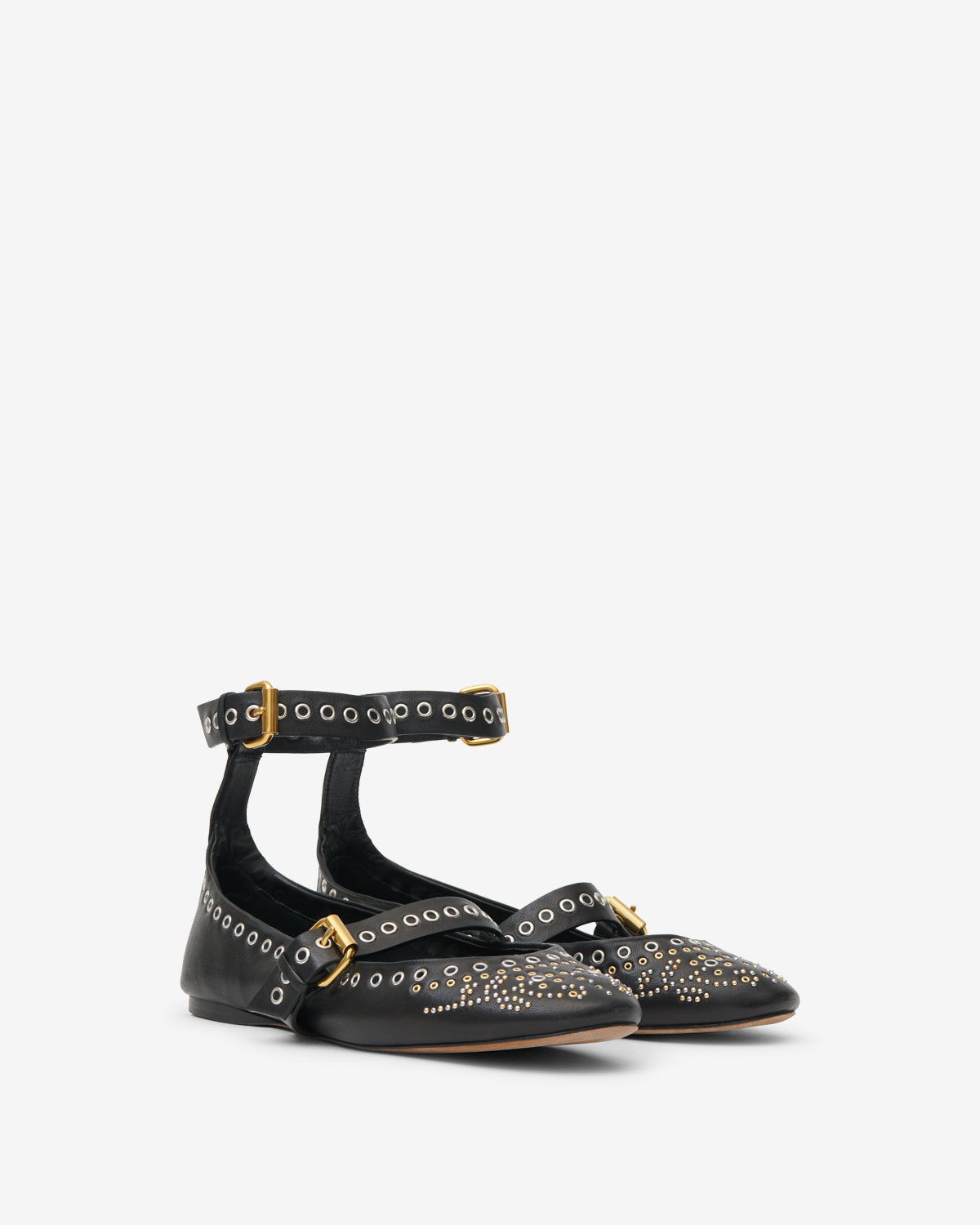 Ballerines Ylza — Noir, vue 2 ; référence BN0037FAD3A25S01BK