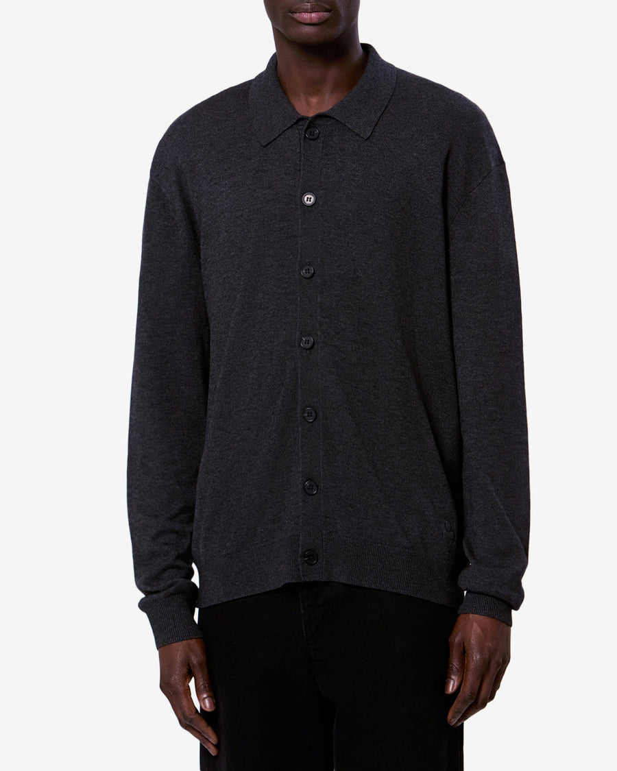 Cardigan Joris — Anthracite, vue 1 ; référence CA0194HAD3L06H02AN
