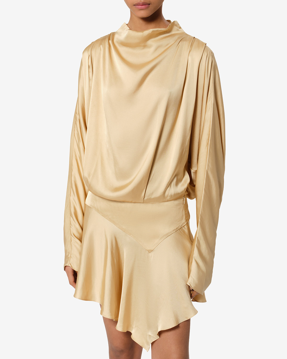 Robe Neline — Beige, vue 1 ; référence RO1094FAD3J13I90BE