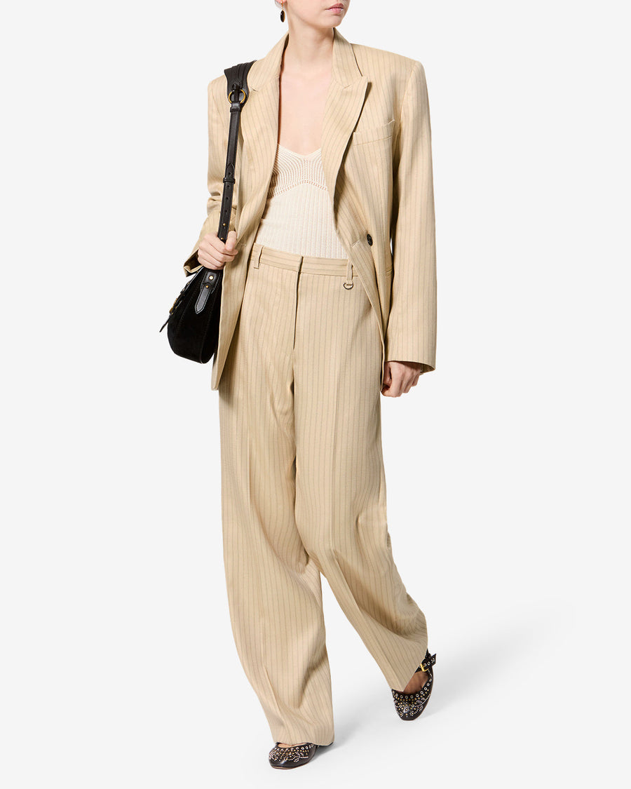 Veste Ranya en laine — Beige, vue 2 ; référence VE0690FAD3F01I90BE