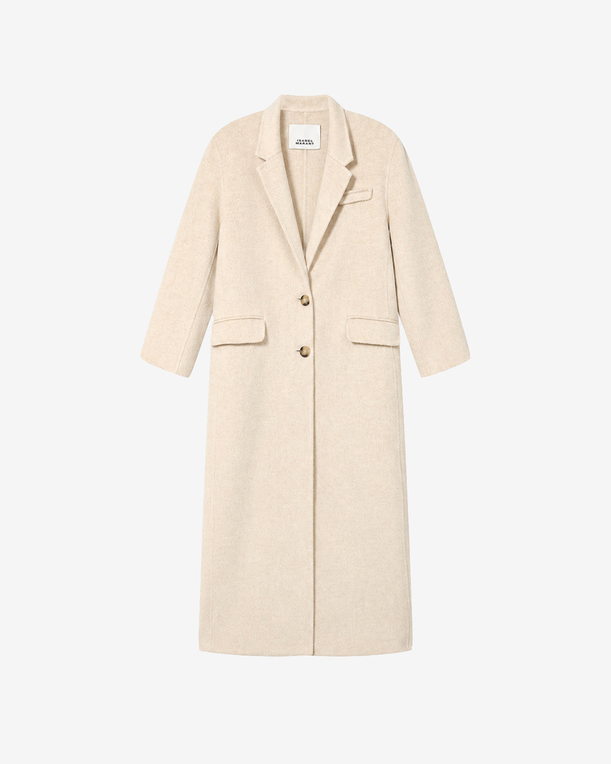 Manteau Clesa en laine — Sable, vue 3 ; référence MA0575FAD3D03I23SD