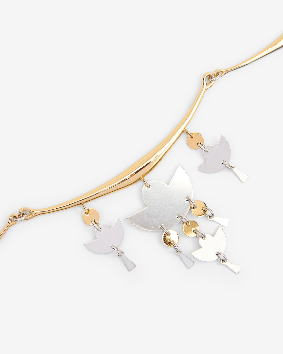 Collier ras du cou Heija — Argenté-doré, vue 3 ; référence RC0091FAD3B01BSIDO