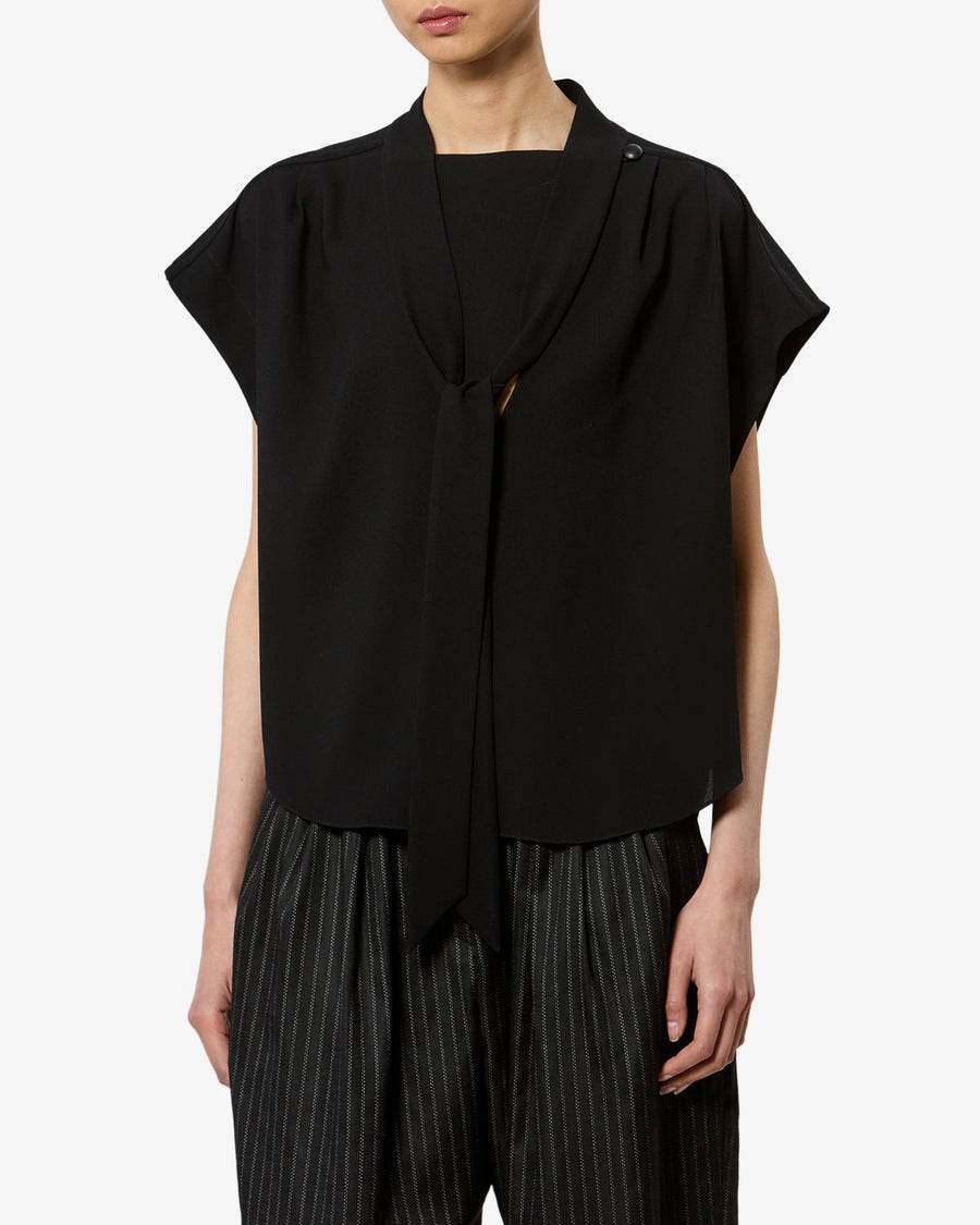 Top Selene — Noir, vue 1 ; référence HT0895FAD3J03I01BK