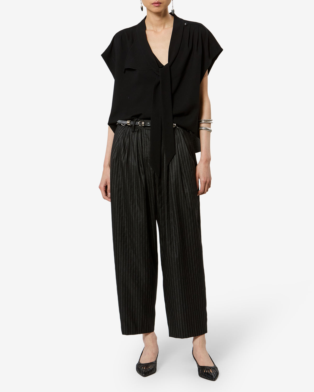 Top Selene — Noir, vue 2 ; référence HT0895FAD3J03I01BK