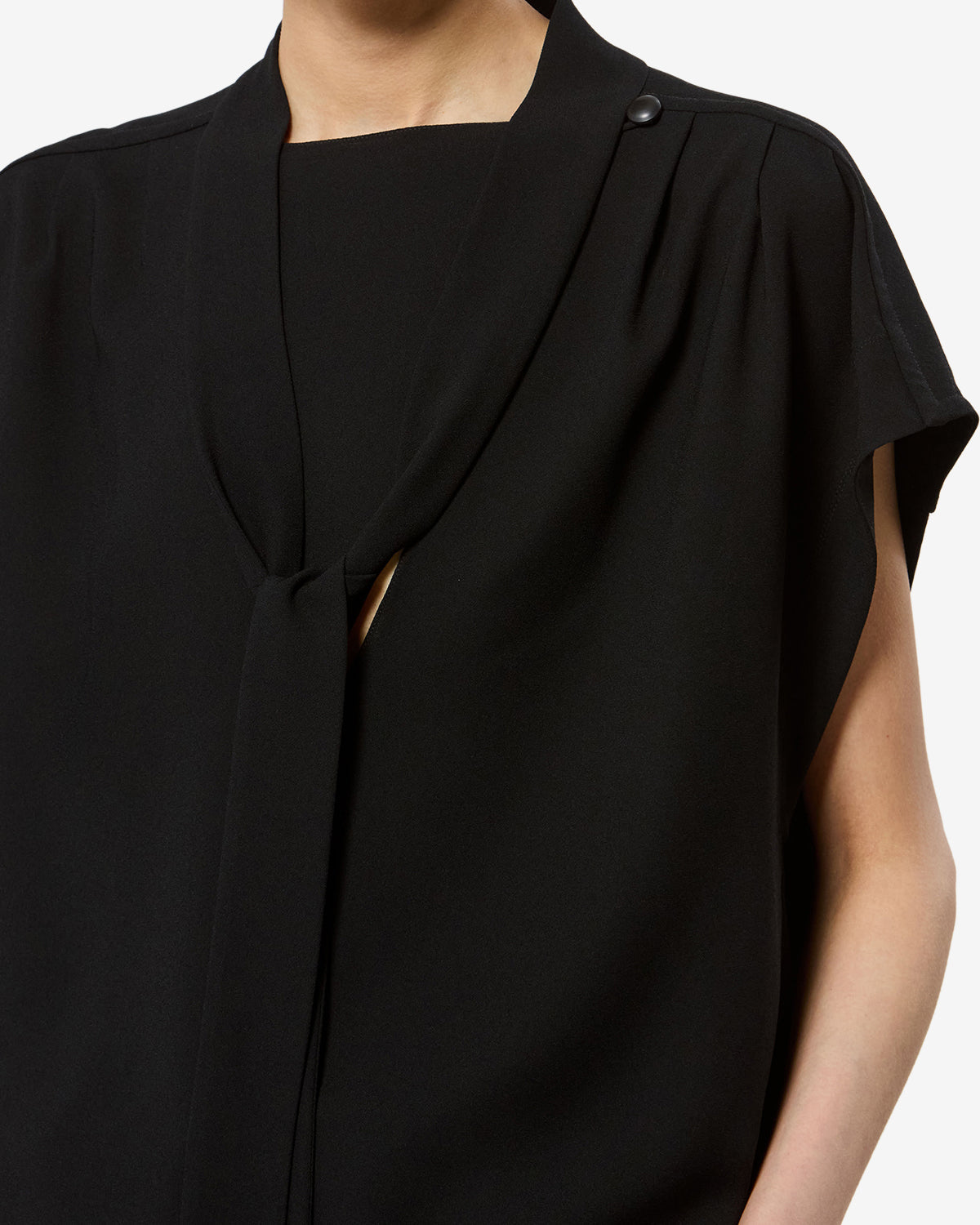 Top Selene — Noir, vue 3 ; référence HT0895FAD3J03I01BK