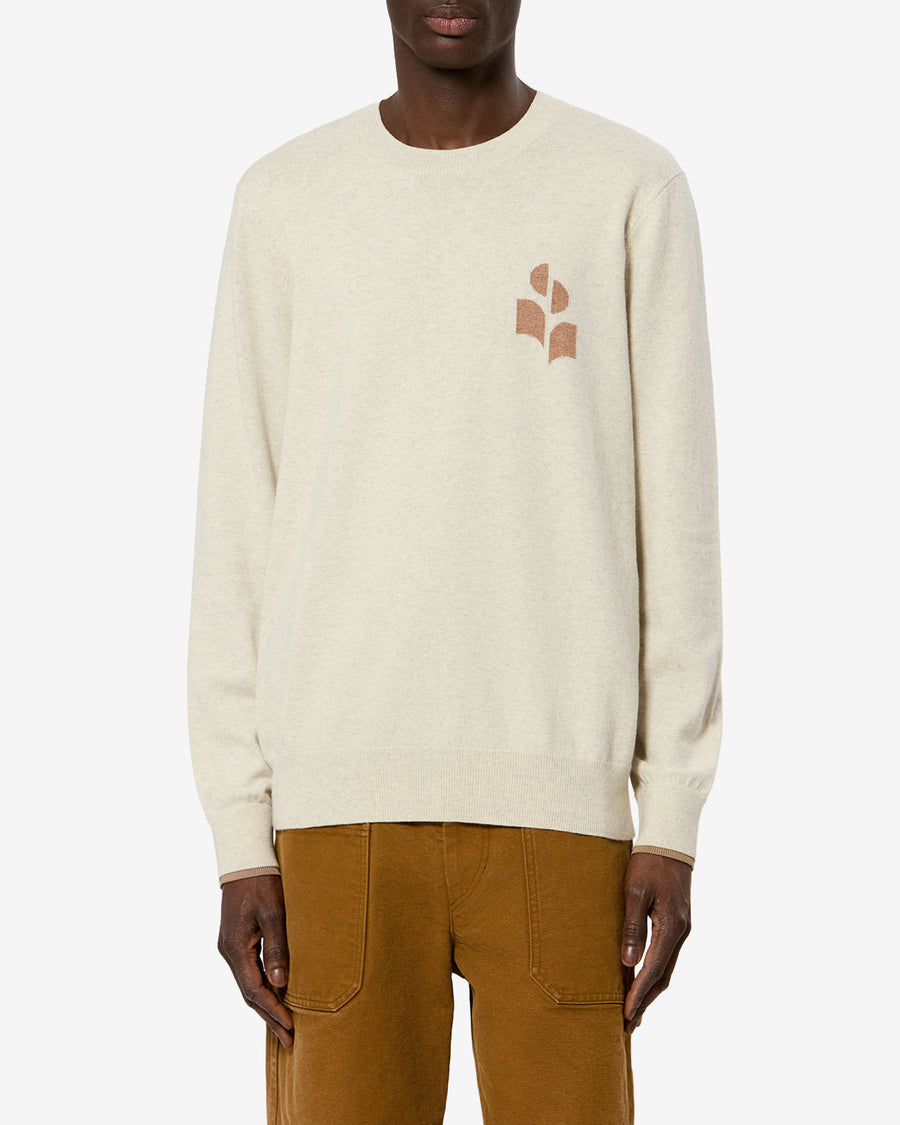Pull Antea — Gris clair-camel, vue 1 ; référence PU0874HAD1L08HLYCM