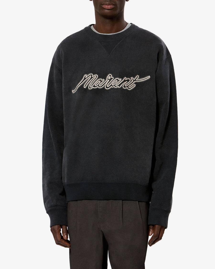 Sweatshirt Mahony — Noir délavé, vue 1 ; référence SW0069HBD3M05H02FK