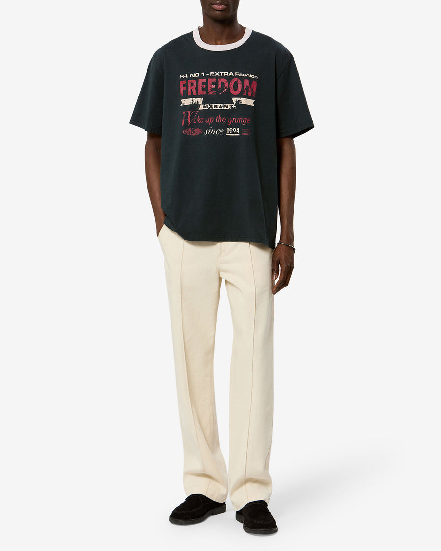 T-shirt Hiroe — Noir délavé, vue 2 ; référence TS0338HBD3N05H02FK