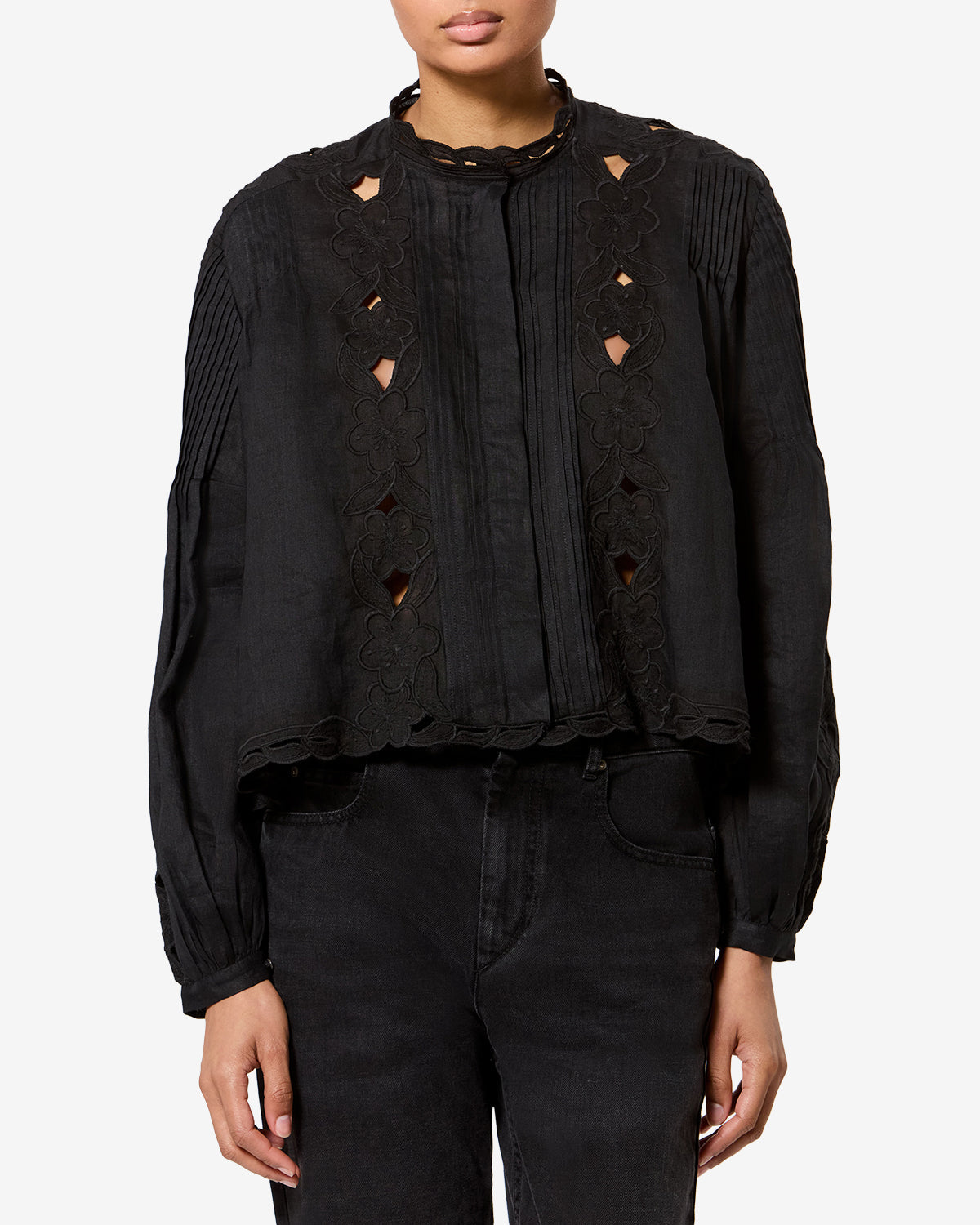 Blouse Rubra — Noir, vue 1 ; référence HT0964FAD3J12I01BK