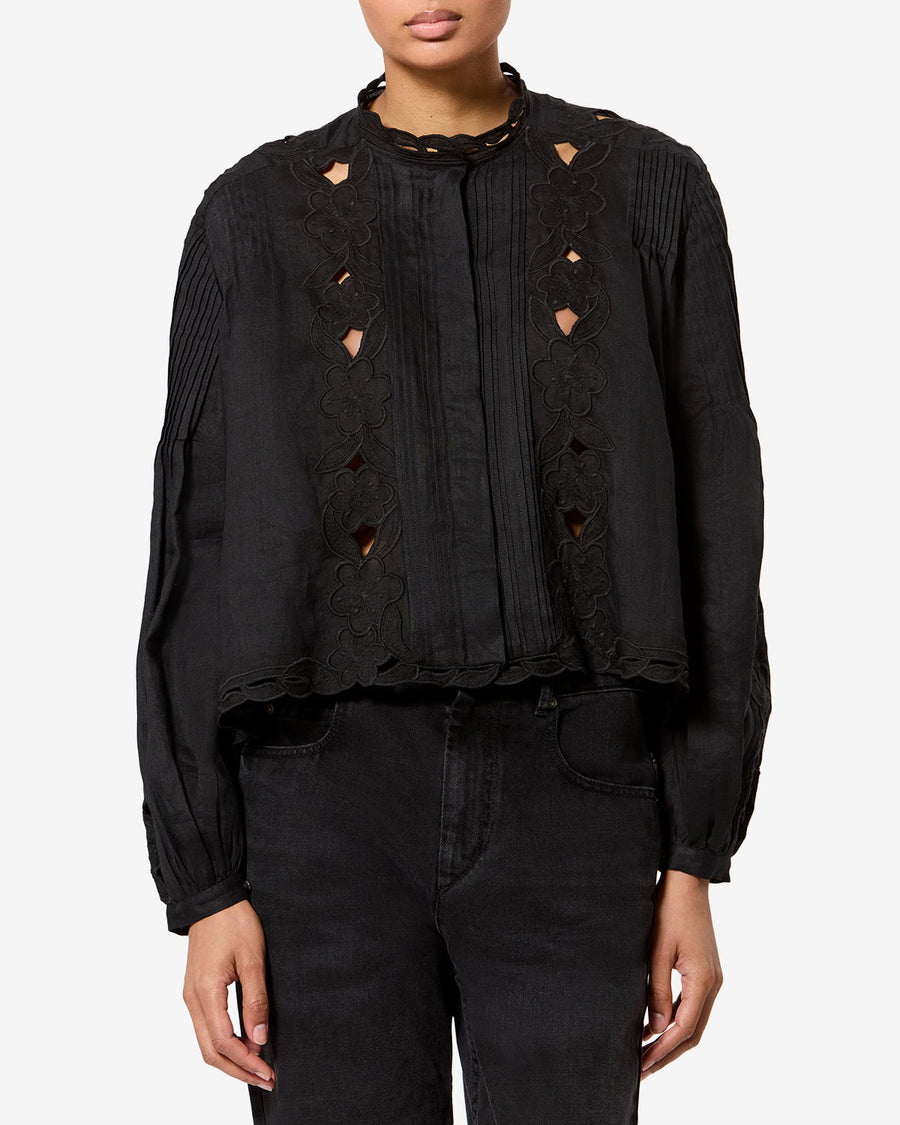 Blouse Rubra — Noir, vue 1 ; référence HT0964FAD3J12I01BK