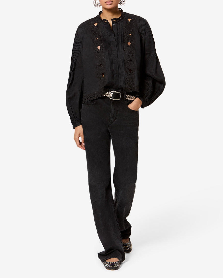 Blouse Rubra — Noir, vue 2 ; référence HT0964FAD3J12I01BK