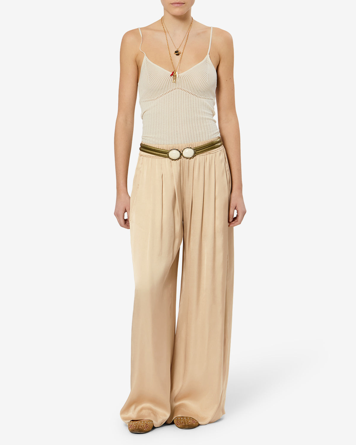 Pantalon Nolia — Beige, vue 2 ; référence PA0716FAD3J13I90BE