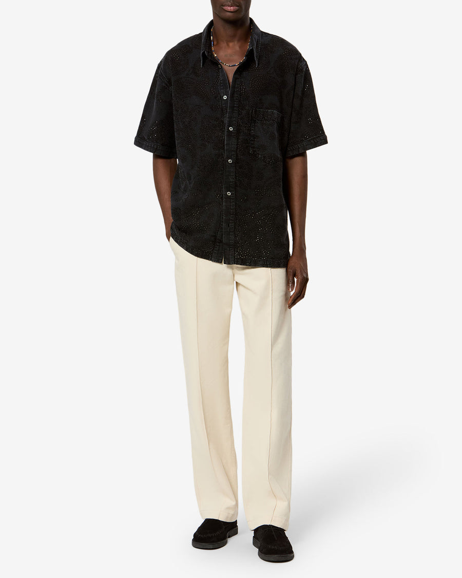 Chemise Igwen — Noir délavé, vue 2 ; référence CH0361HAD3I02H02FK