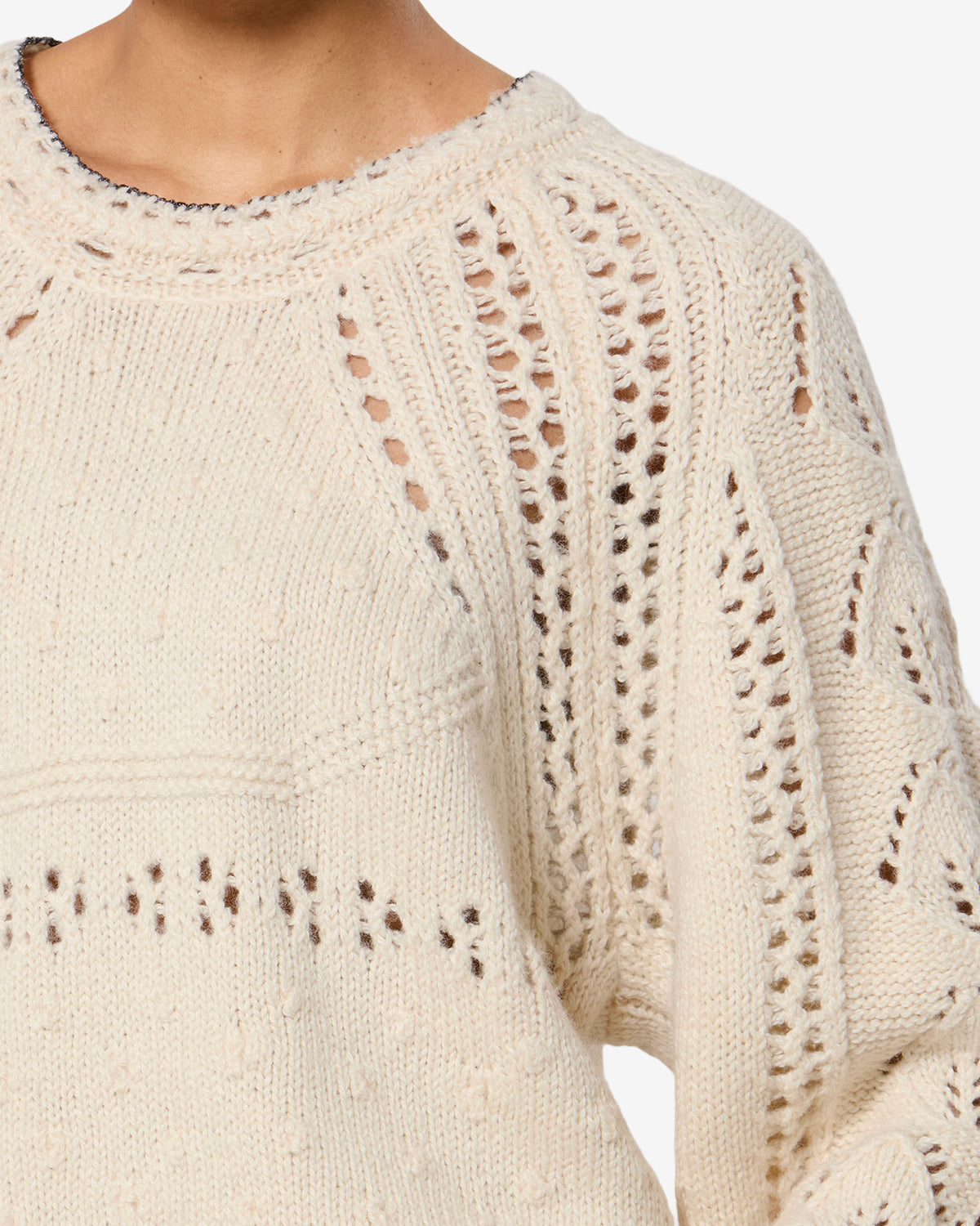 Pull Luce — Écru, vue 3 ; référence PU0938FAD3L02E23EC